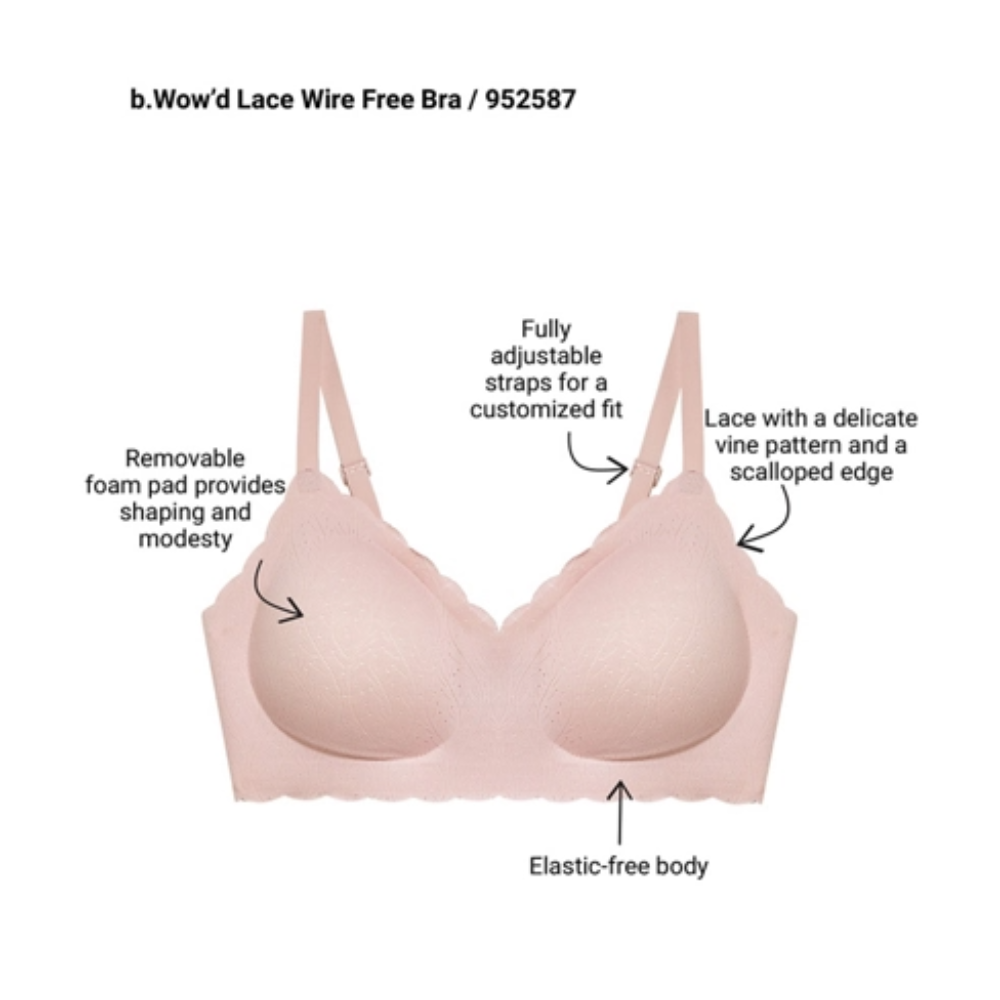 B. Tempt'd BWow'd Wirefree Bra 952587
